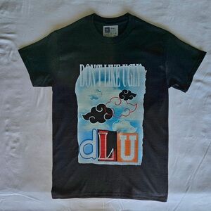 Black dLU Graphic Short Sleeve Tee with Sky Panel